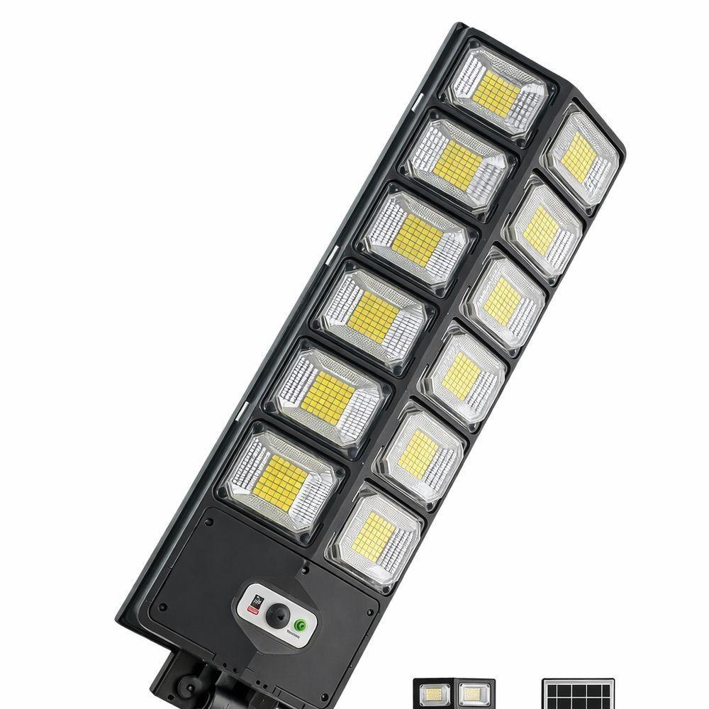 Foco LED Solar Exterior 400W con Sensor de Movimiento Control Remoto y Luz Blanca-1