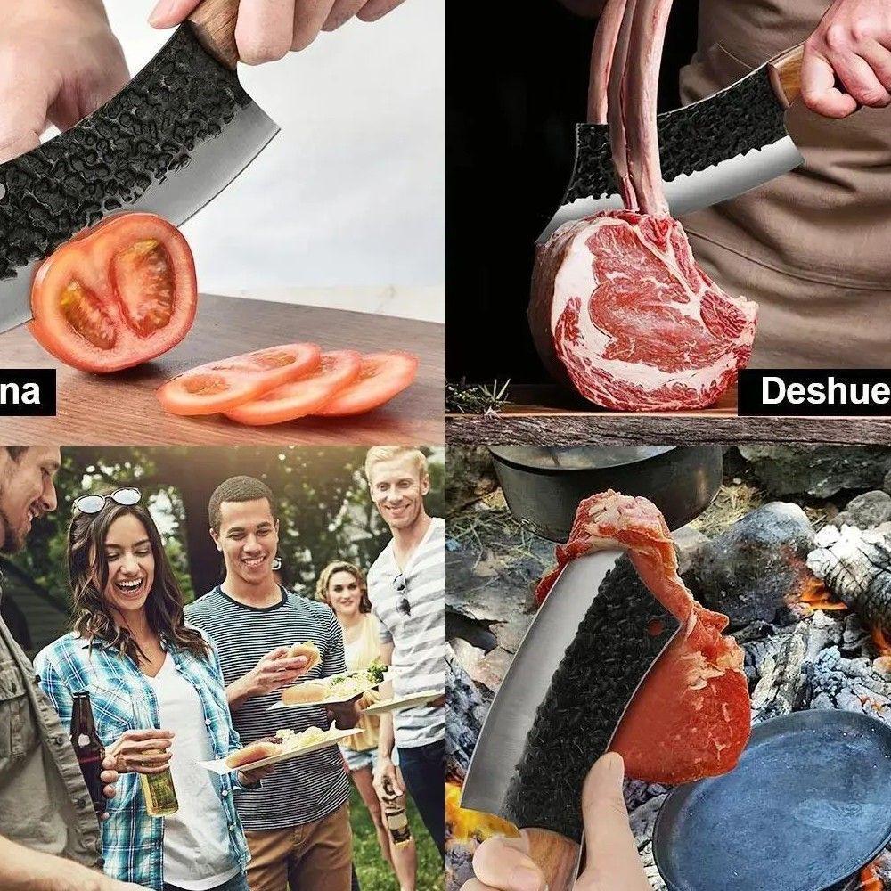 Cuchillo Chef De Cocina Profesional De Acero Forjado A Mano-3