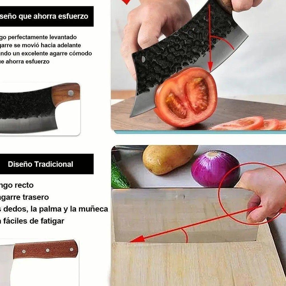 Cuchillo Chef De Cocina Profesional De Acero Forjado A Mano-1