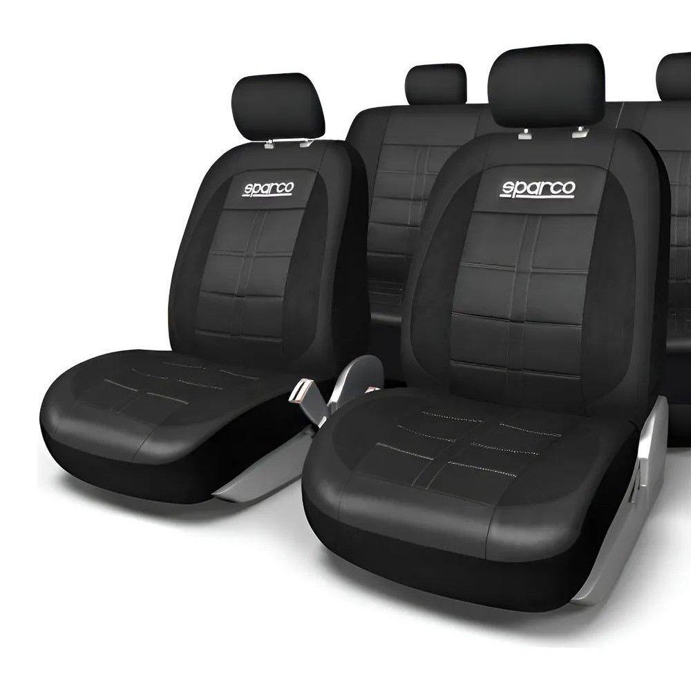 Fundas Cubreasiento Ecocuero Negro Universales - Negro-0