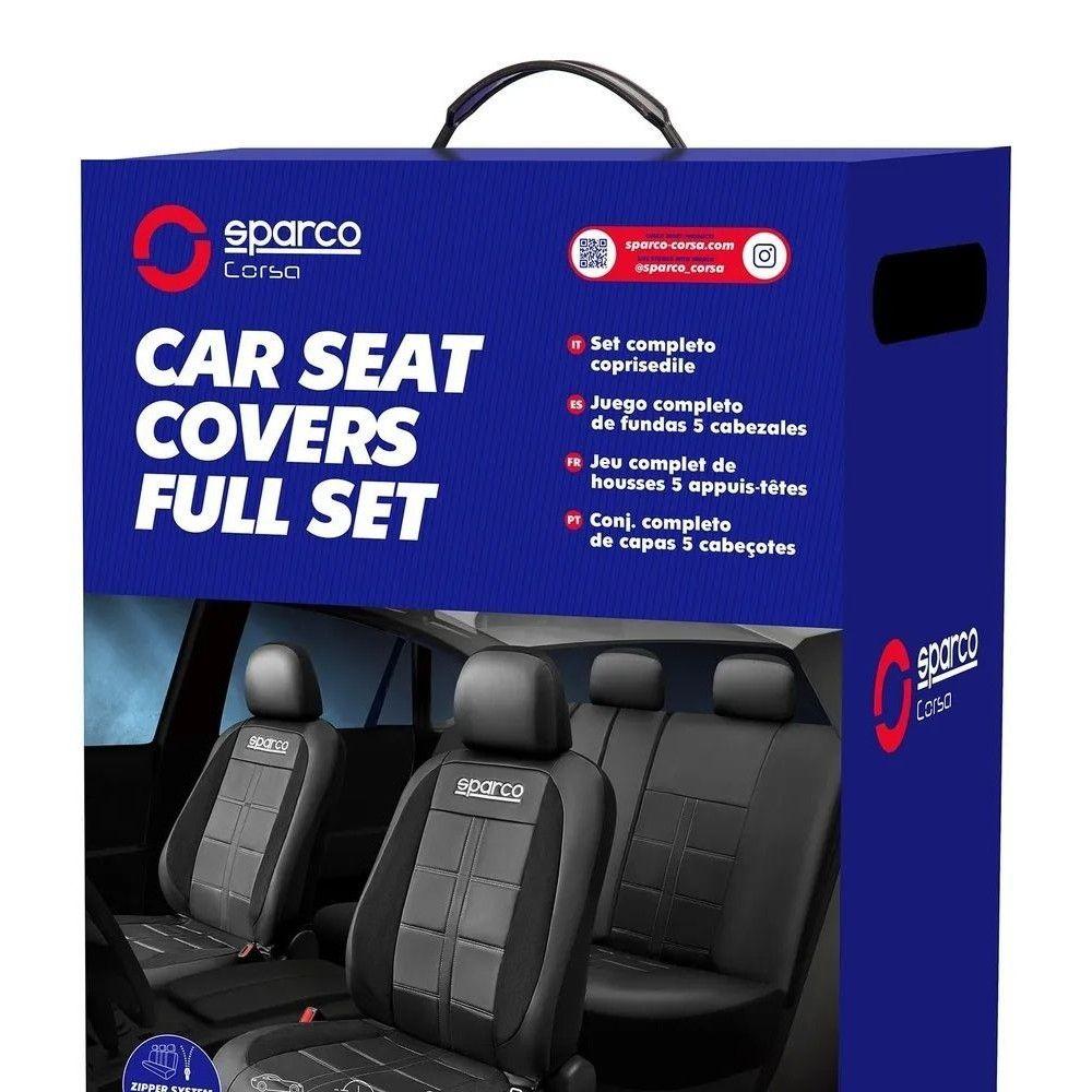 Fundas Cubreasiento Ecocuero Negro Universales - Negro-1
