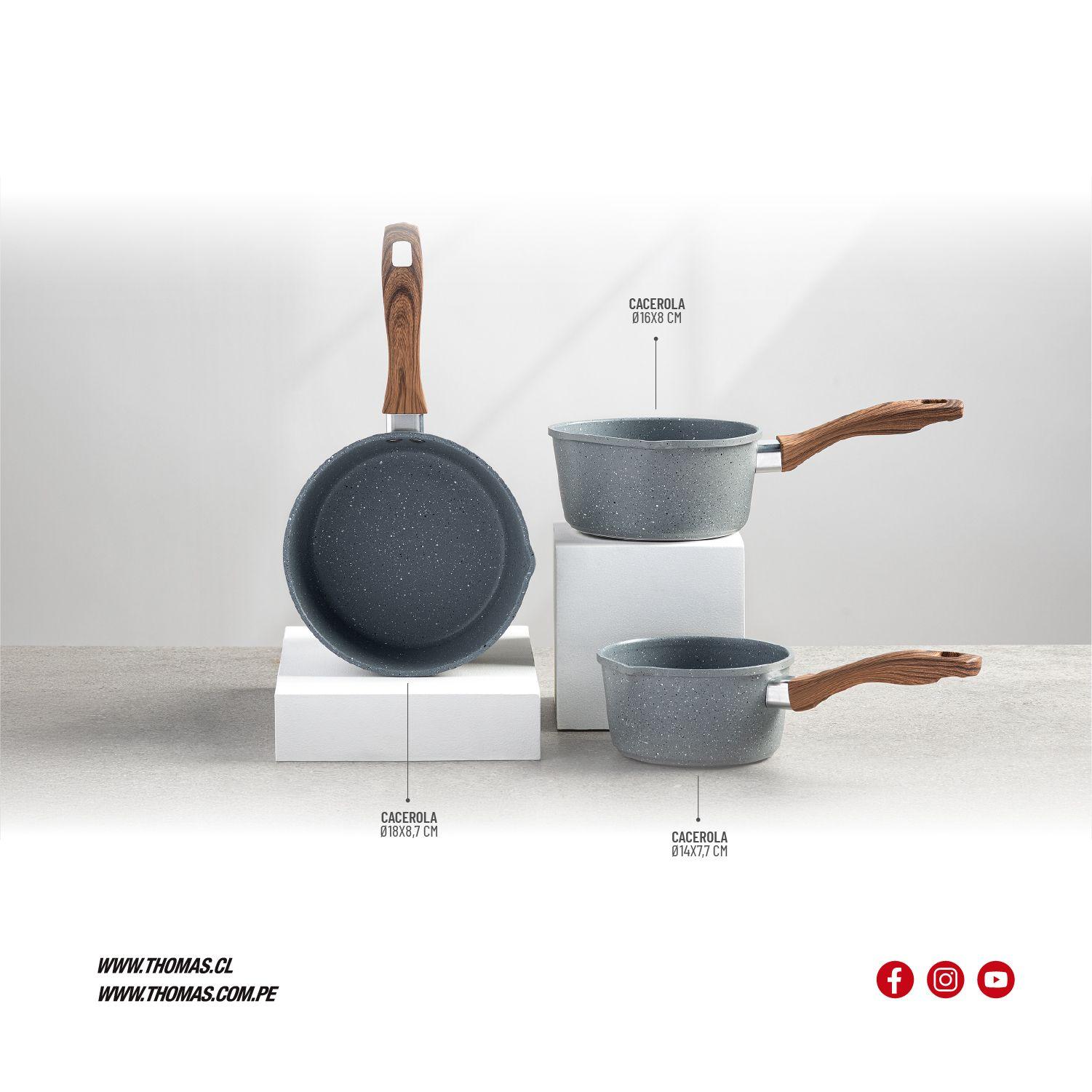 Set de Ollas Antiadherente TH-MCA03N-5