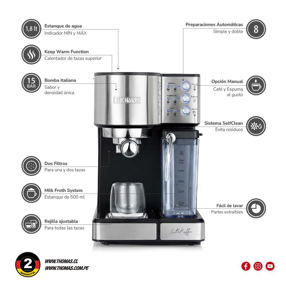 Cafetera Expresso Latekaffee TH-160DELi-5