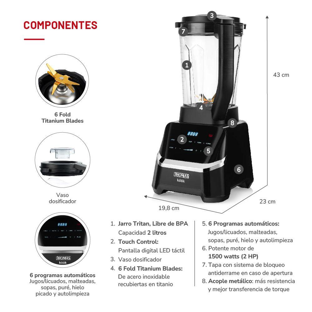 Licuadora Köök Pro 2HP TH-860D-4