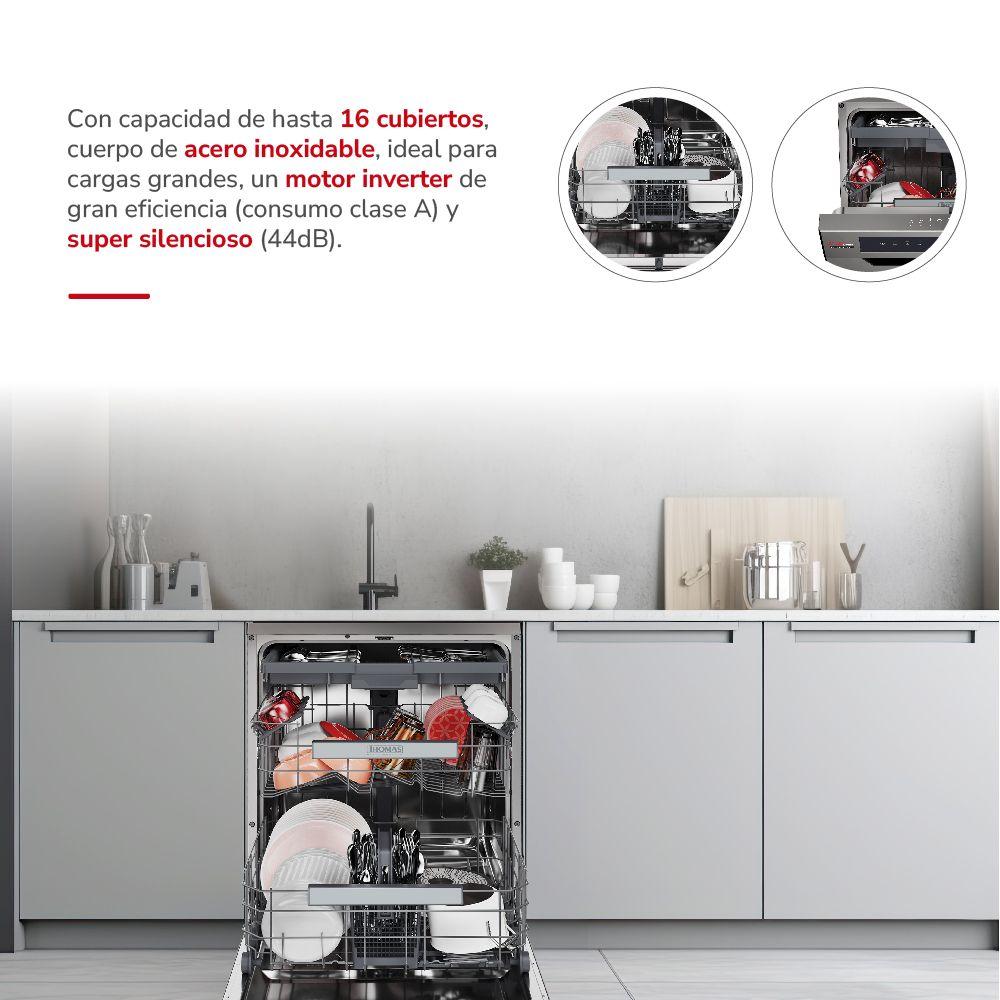 Lavavajillas 16 cubiertos inox dark TH-DW16CA-2