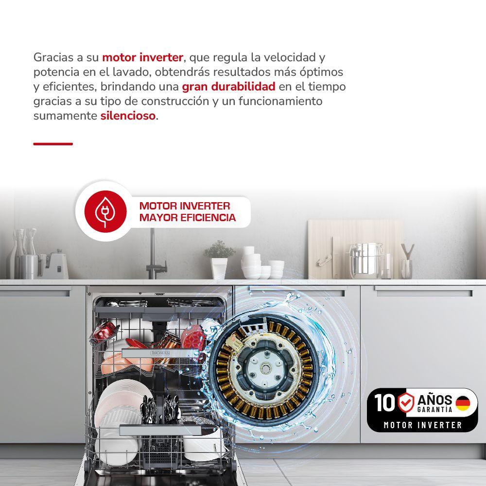 Lavavajillas 16 cubiertos inox dark TH-DW16CA-2