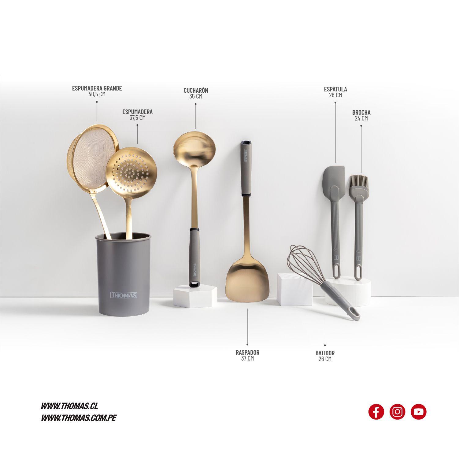 Set de Utensilios Acero Inoxidable TH-MUT08D-5