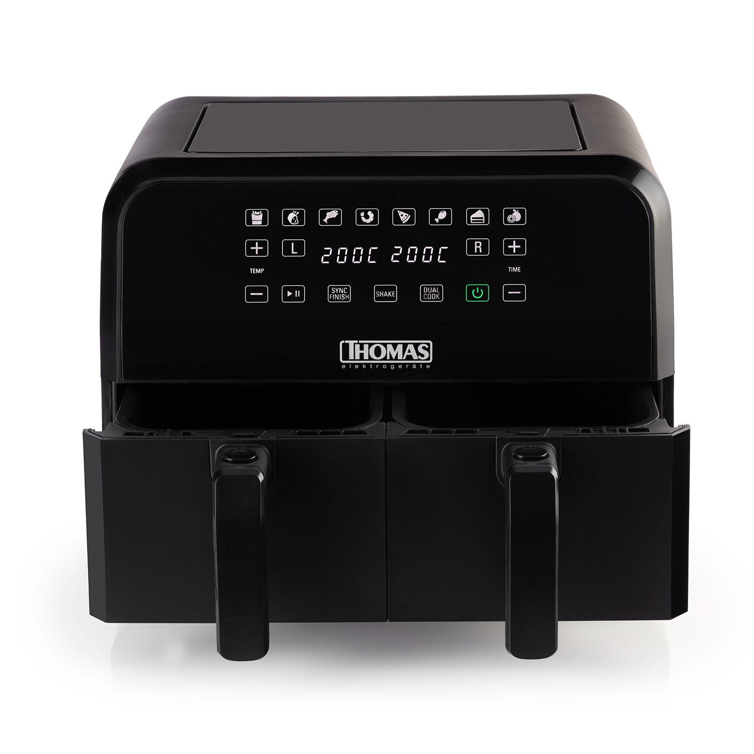 Freidora De Aire Digital TH-AF80Di 2 canastas de 4 lt c/u-2