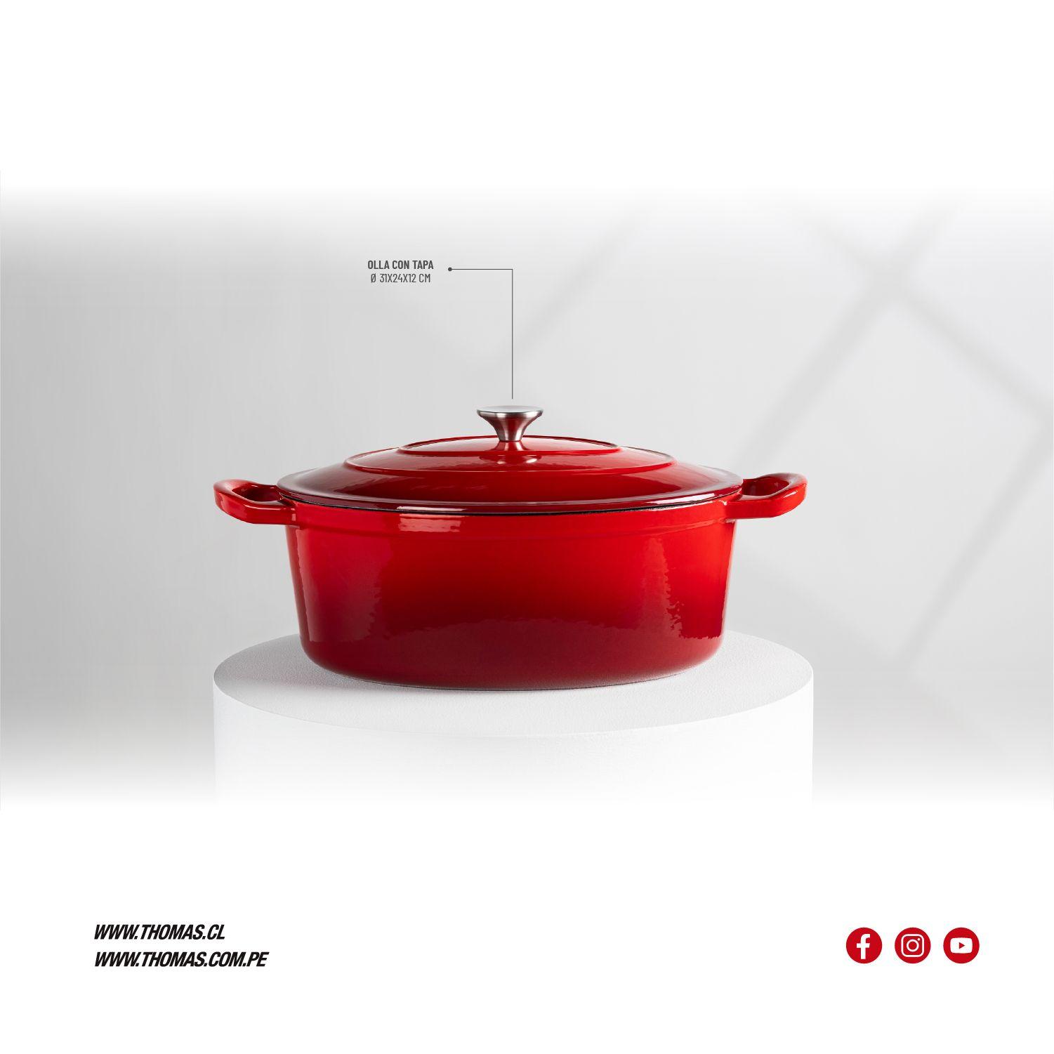 Olla Hierro Fundido 31cm TH-MCA31R-5