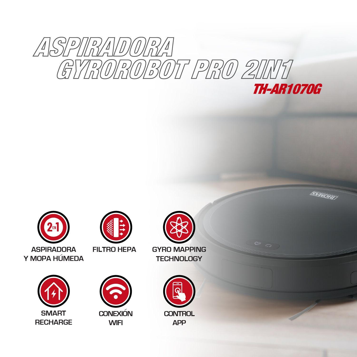 Aspiradora Gyrorobot PRO 2IN1 TH-AR1070G-1