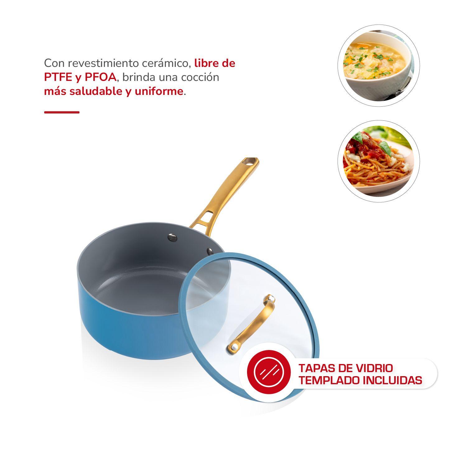 Bateria de cocina Aluminio 8pzas TH-MB08AD-3