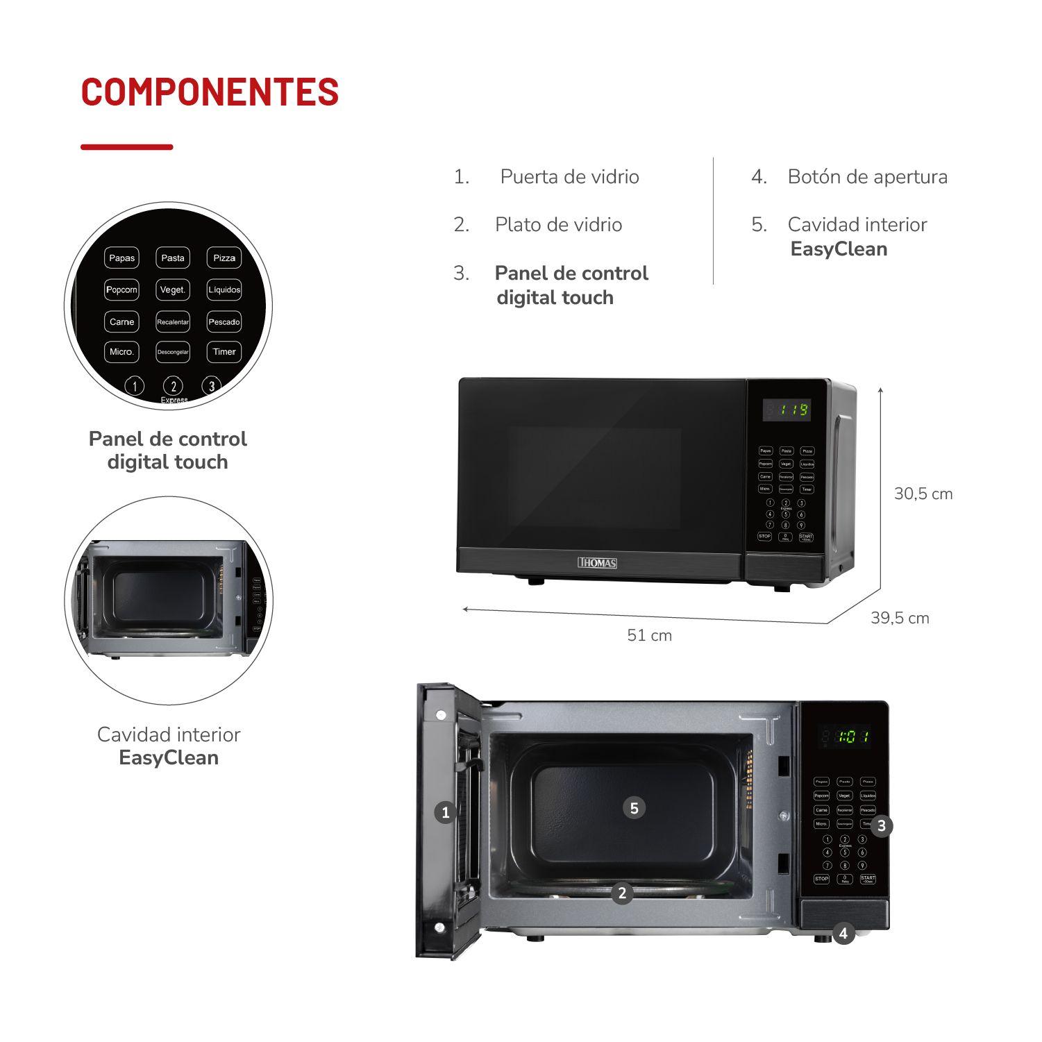 Microondas HeatTouch 20 TH-MW20DN-4