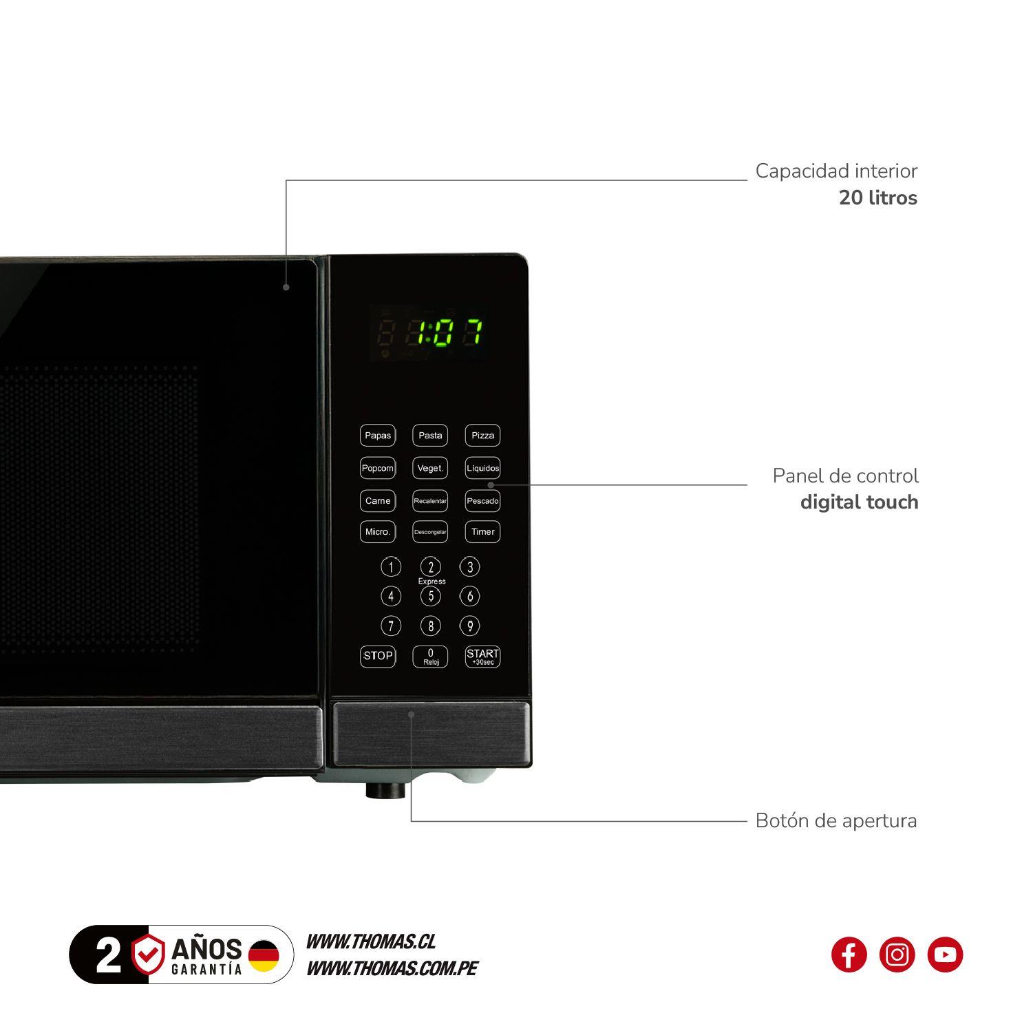 Microondas HeatTouch 20 TH-MW20DN-5
