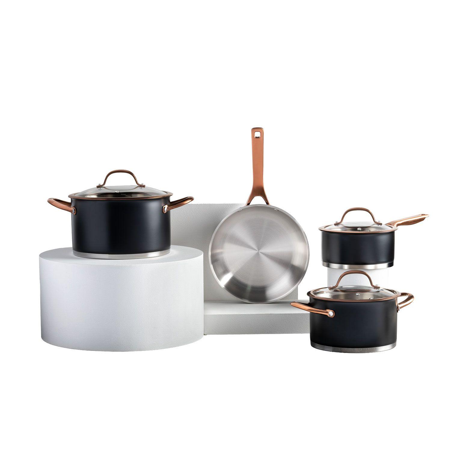 Bateria de cocina Acero Inox Mate 7pzas TH-MB07NC-0
