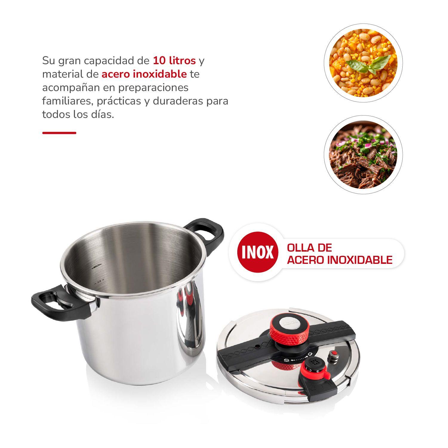 Olla a Presión Acero Inoxidable 10lts TH-MOP10I-3