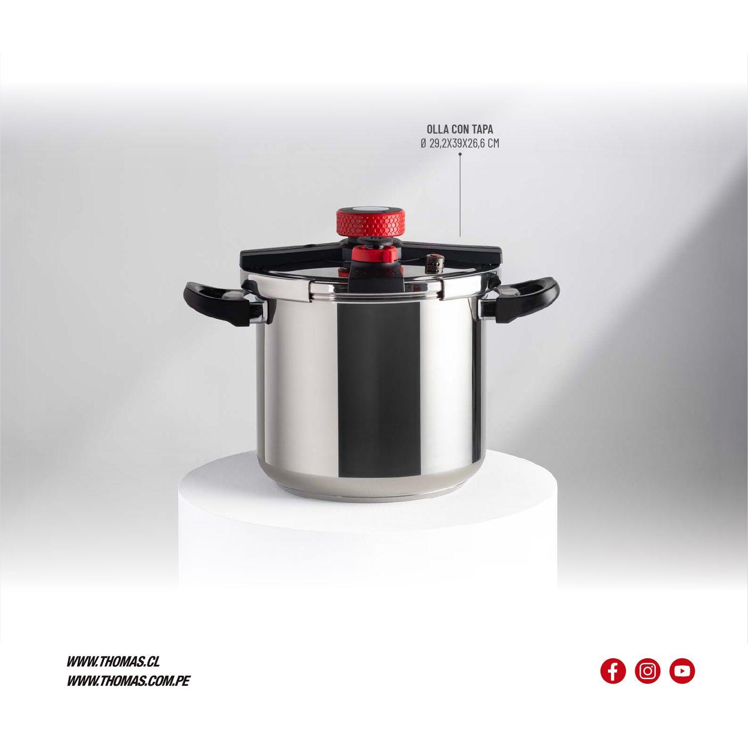 Olla a Presión Acero Inoxidable 10lts TH-MOP10I-5