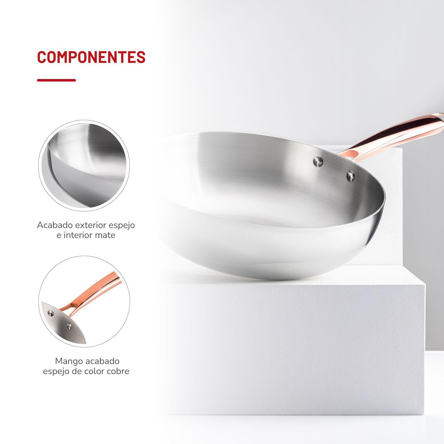 Wok 30cm Acero Inoxidable TH-MWK30I-5