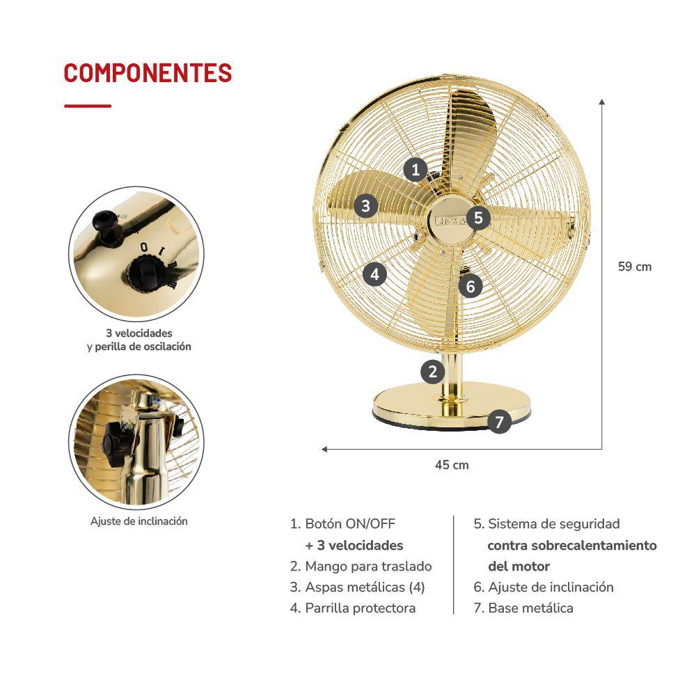 Ventilador de Mesa 16" TH-16DM-4