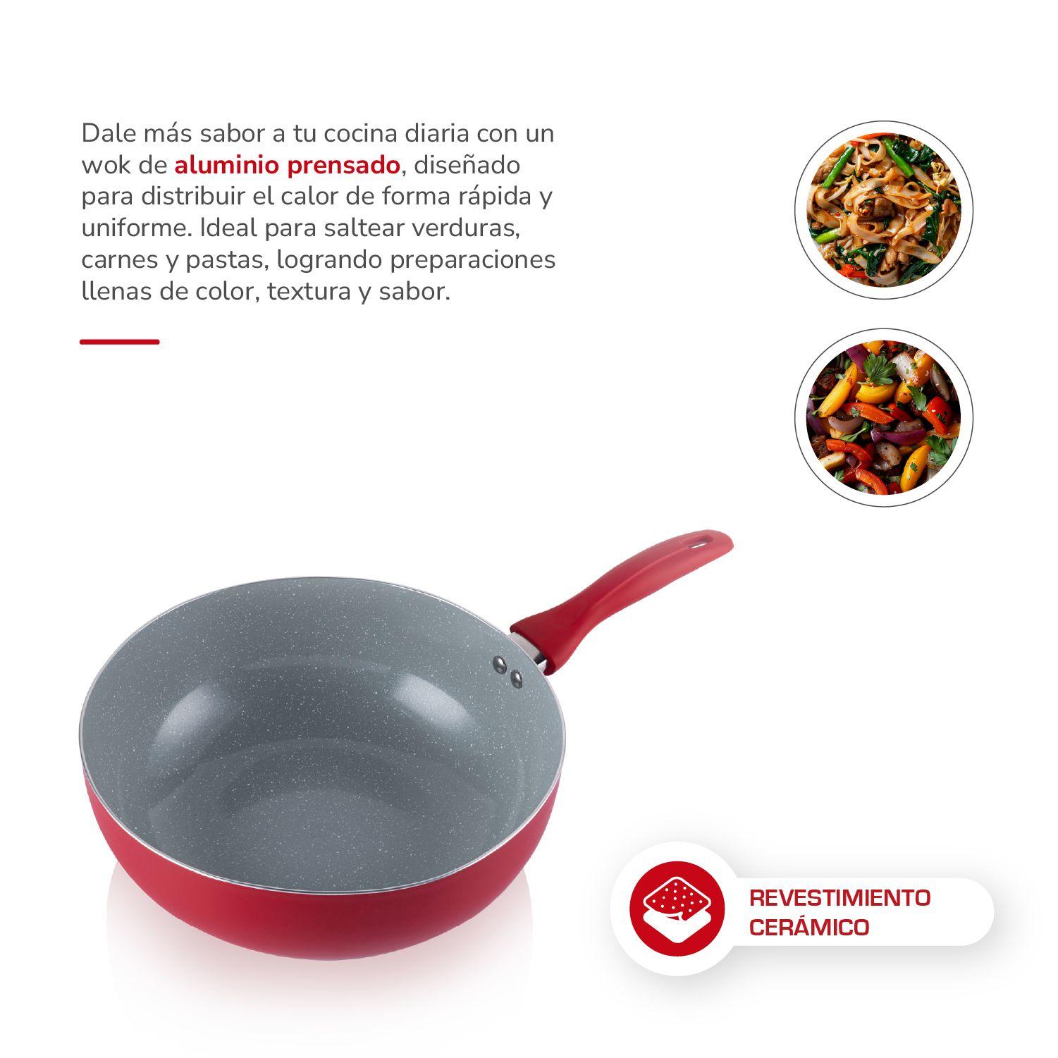 Wok 28cm Aluminio TH-MWK28R-2