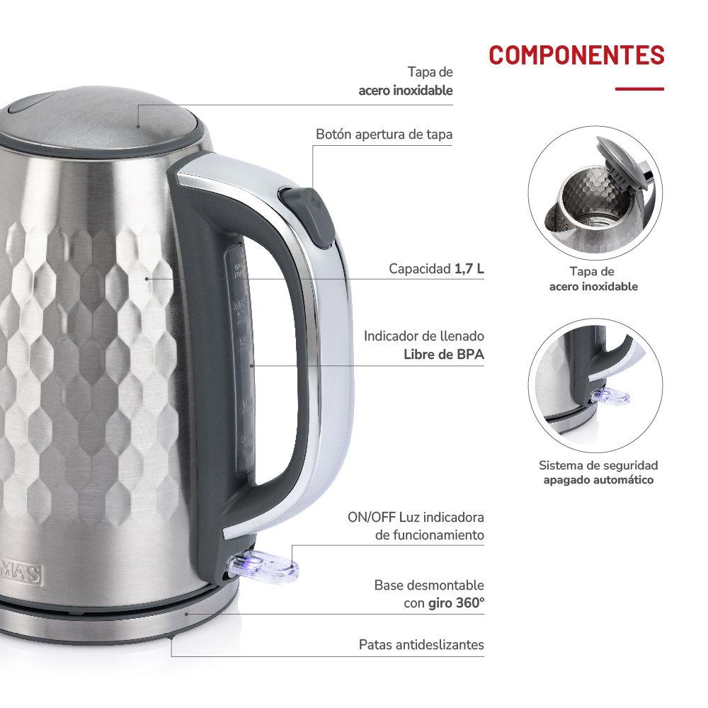 Hervidor Steel Diamond 1.7lts TH-5415i-4