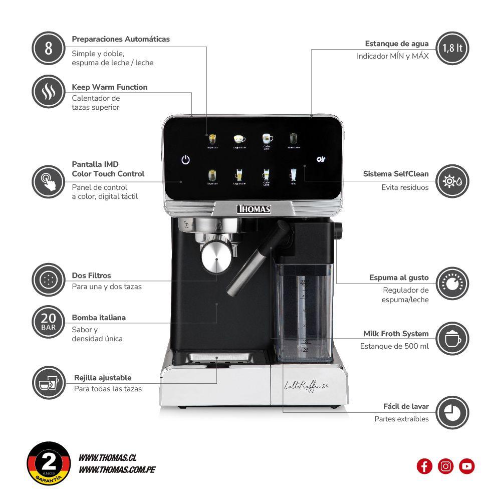 Cafetera Expresso Latekaffee 20 TH-165DEL-5