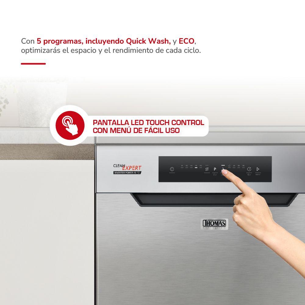 Lavavajillas 13 cubiertos inox silver TH-DW13Ci-3