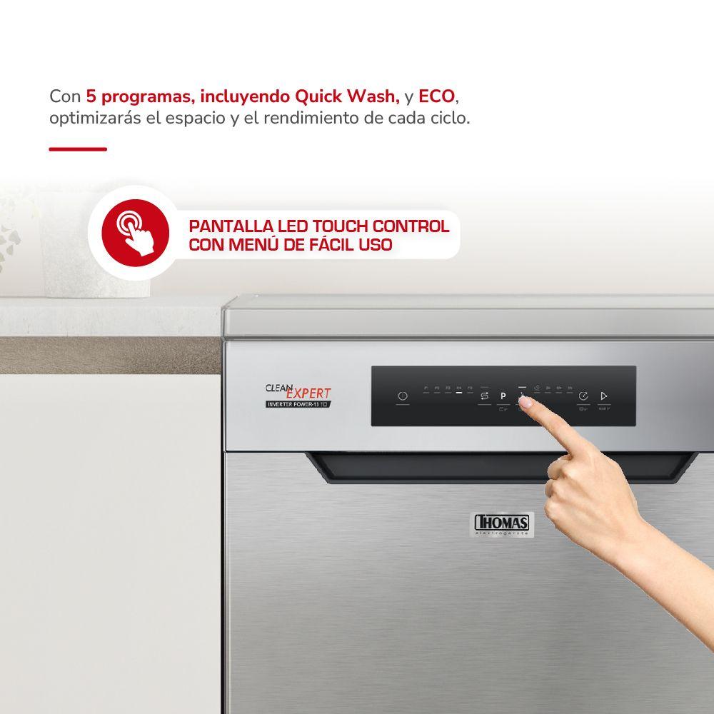 Lavavajillas 13 cubiertos inox silver TH-DW13Ci-3