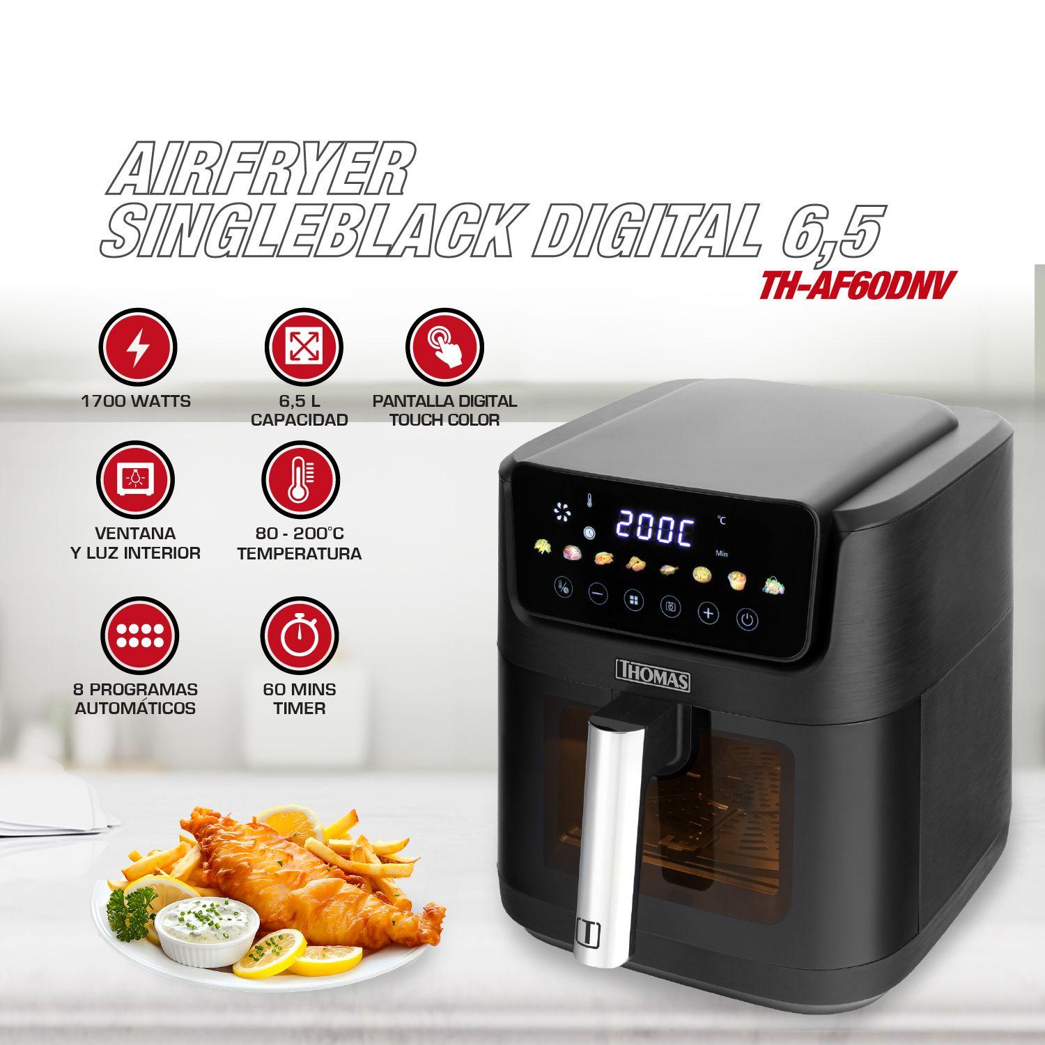 AirFryer Singleblack Digital 6,5 TH-AF60DNV-1