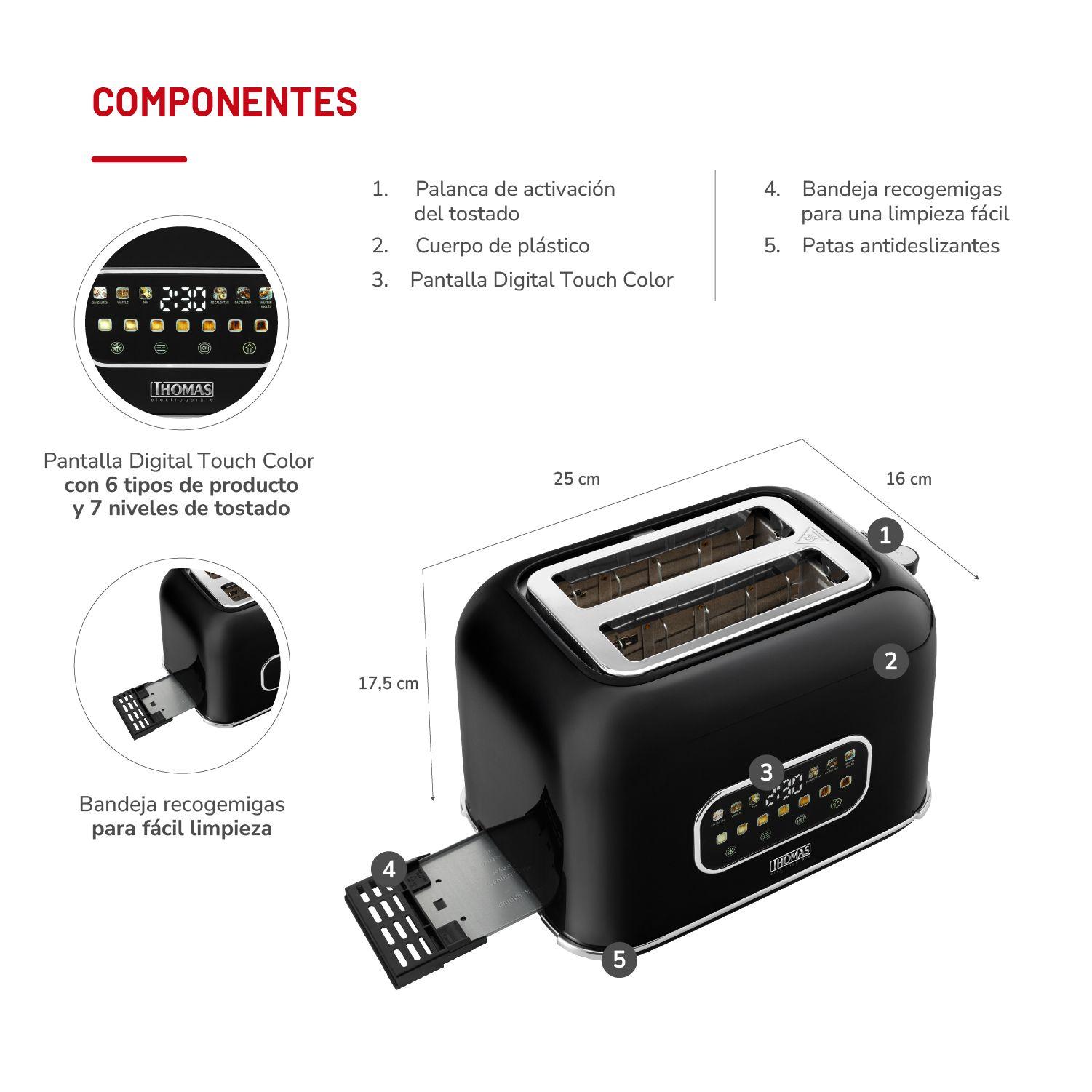 Tostador Touch DigitalPro 2 TH-139DC-4