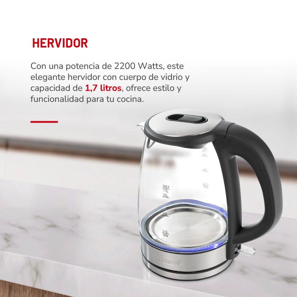Hervidor de Vidrio 1,7lts TH-4725V-3