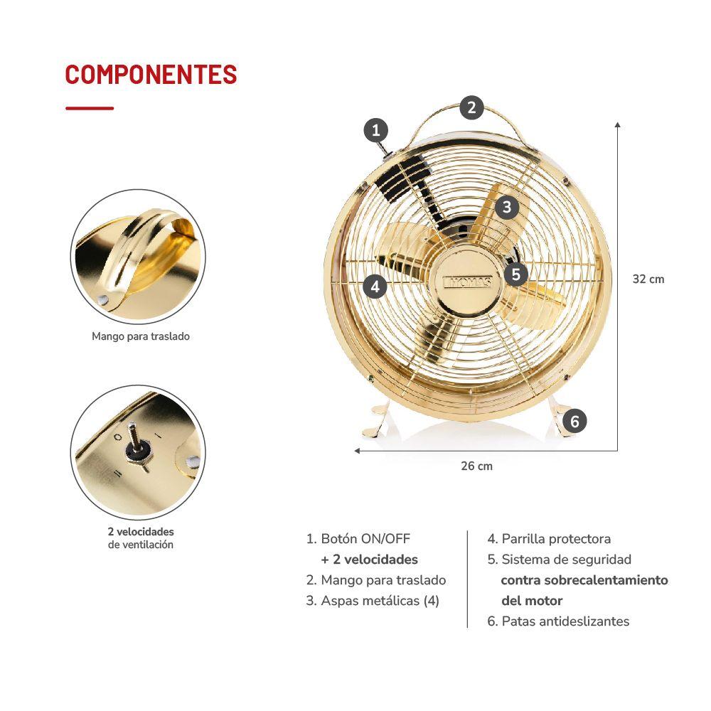 Ventilador de Mesa TH-08DM-4