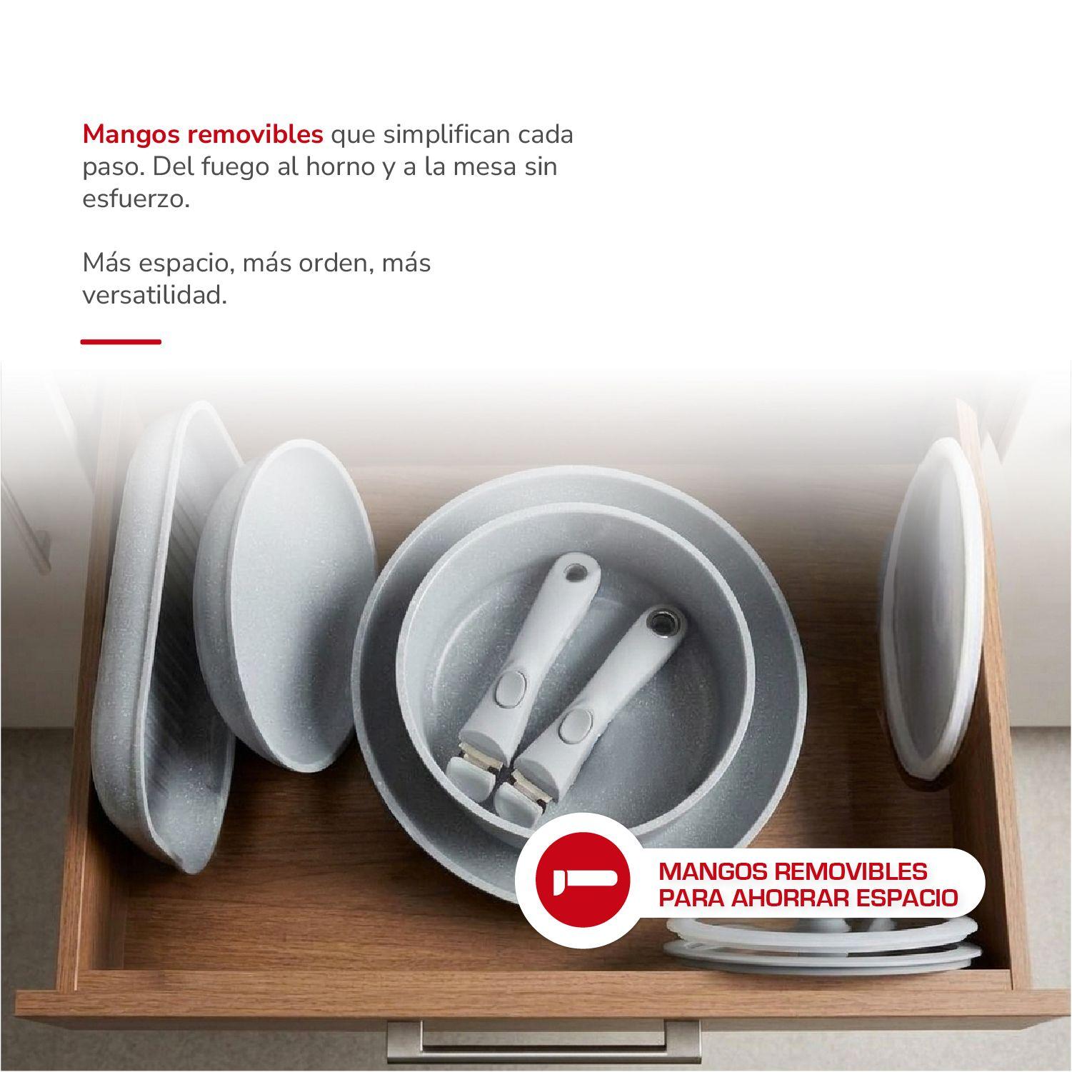 Batería de cocina Aluminio 9 pzas TH-MB09R-2