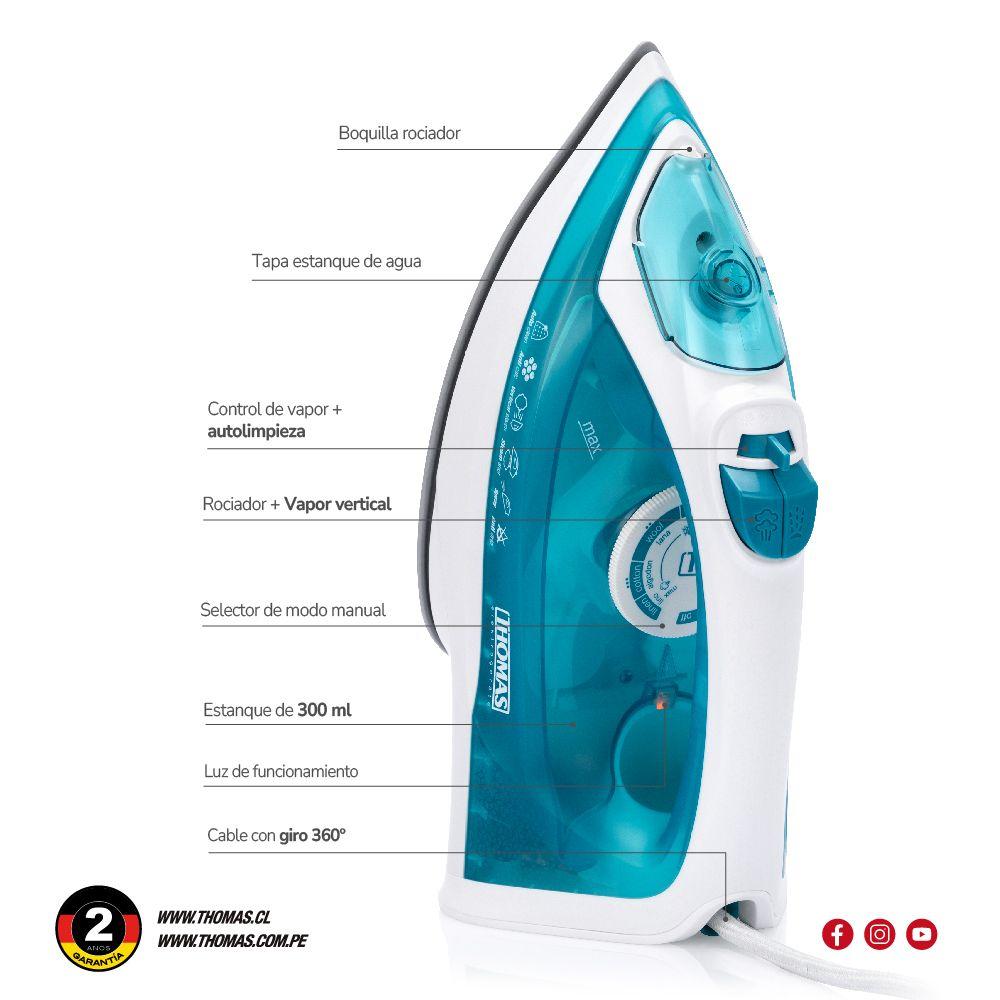 Plancha Vapor Vertical TH-7055-5