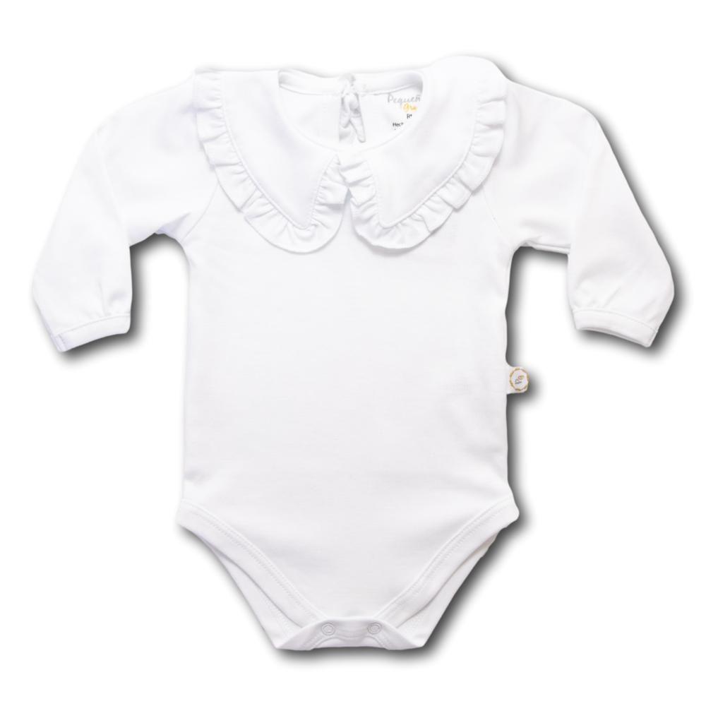 Body Paz Blanco Liso 100% Algodón Pima-0