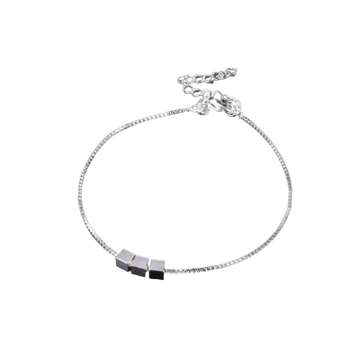 Pulsera diseño Dijes Cuadrados P925-0