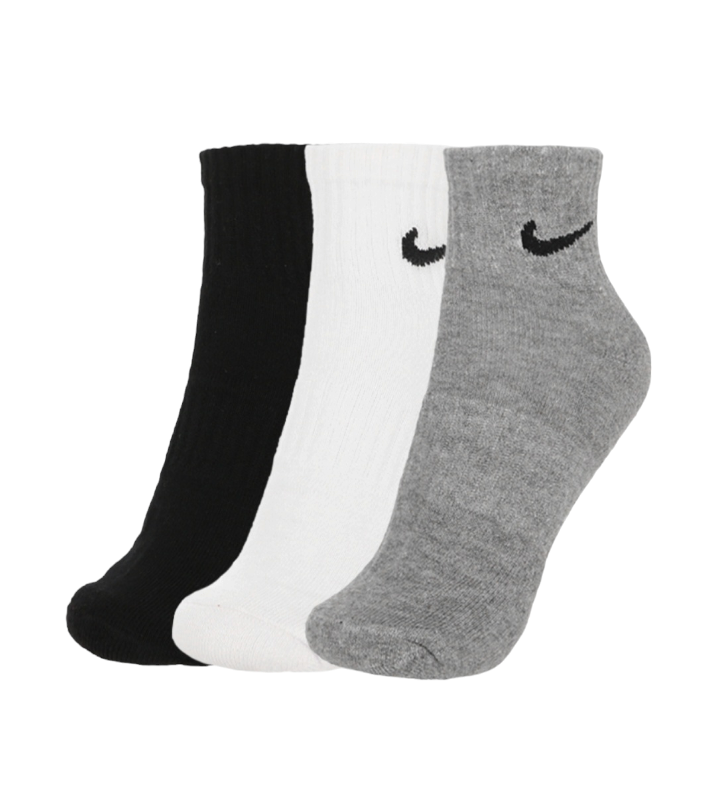 Calcetines Pack x3 Nike Everyday Cushioned Training Gris Blanco Negro-1