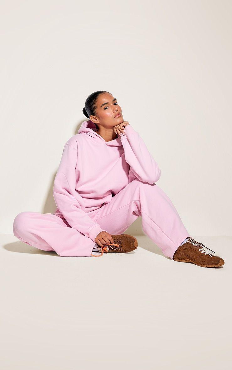 Conjunto Buzo Rosado Capucha y Pantal n Recto Algod n-2