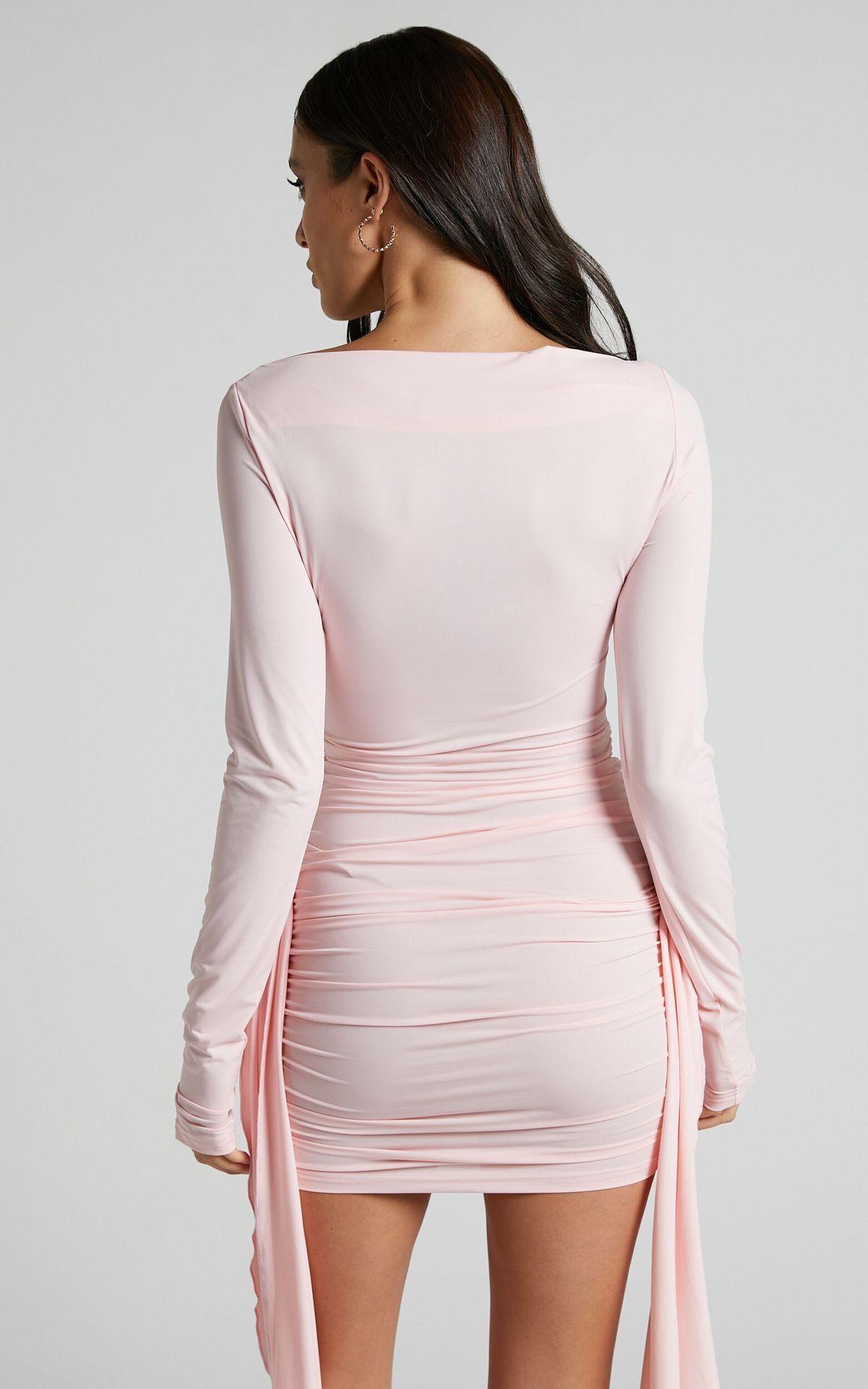 Vestido Mini Corto Rosado-3