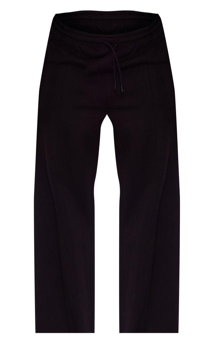 Pantalón Negro Buzo Recto Mujer -3