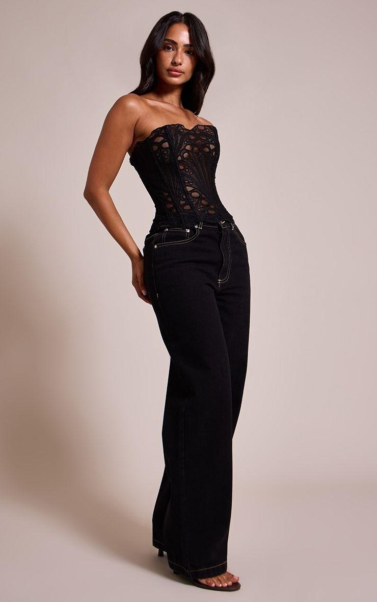 CORSET TOP NEGRO FLORAL-2