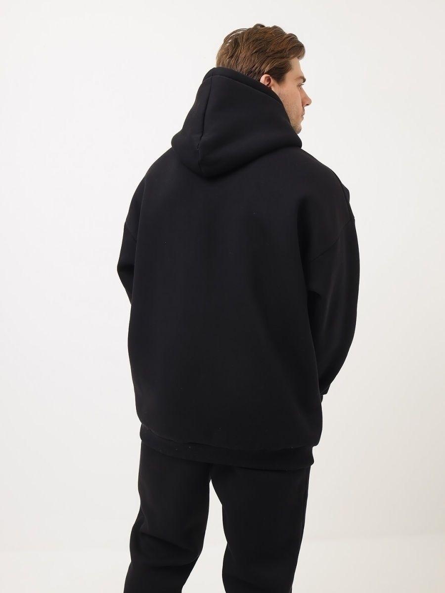 Conjunto Buzo Negro Hombre Polerón & Pantalón Algodón-3
