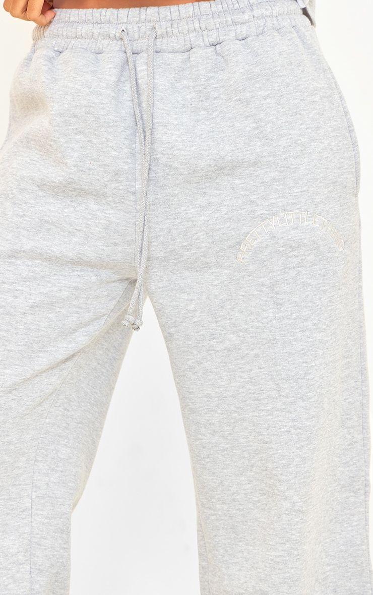 Pantalón Gris Recto Buzo Mujer Algodón-2