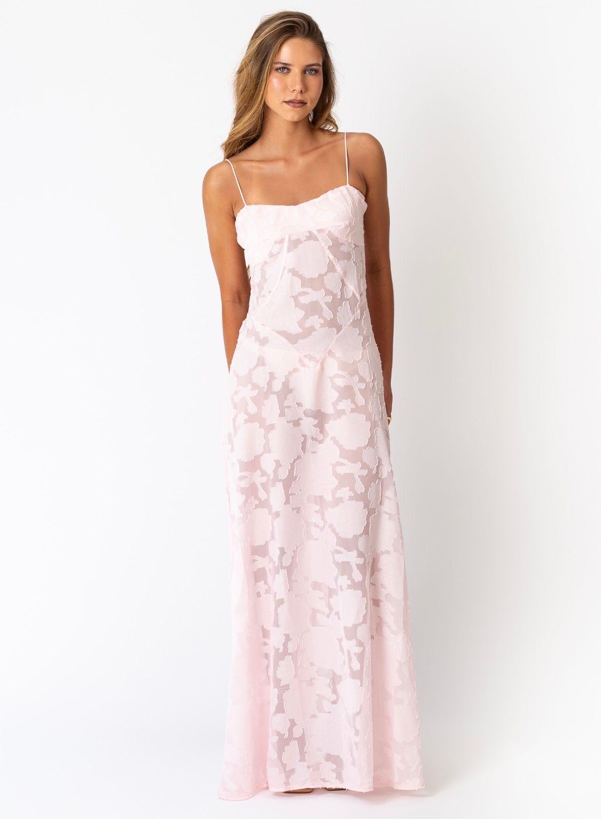 Vestido Largo Maxi Rosado -0