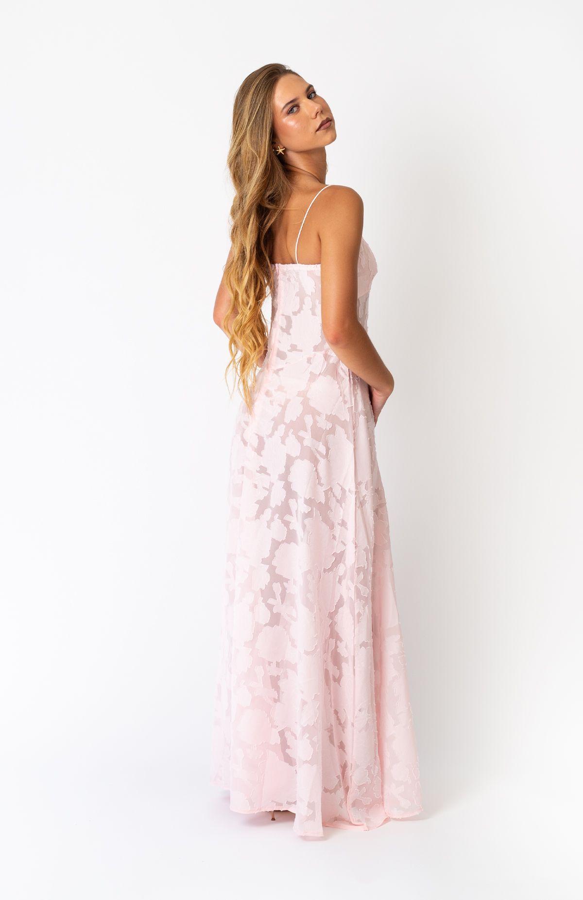 Vestido Largo Maxi Rosado -2