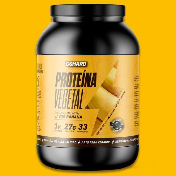 Proteína Vegetal Soya Gohard 1kg Sabor Banana-2