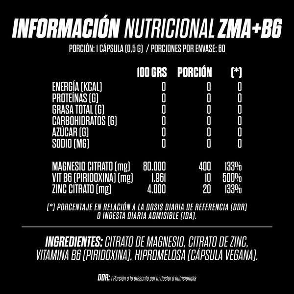 Zma + B6 - Gohard (zinc, Magnesio, Vitamina B6) - 60 Cápsulas-2