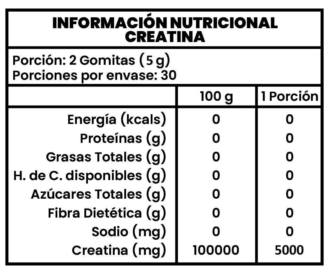 Creatina Monohidratada 60 Gomitas 5g Gummies 30 D as Bonsai Plus+-3