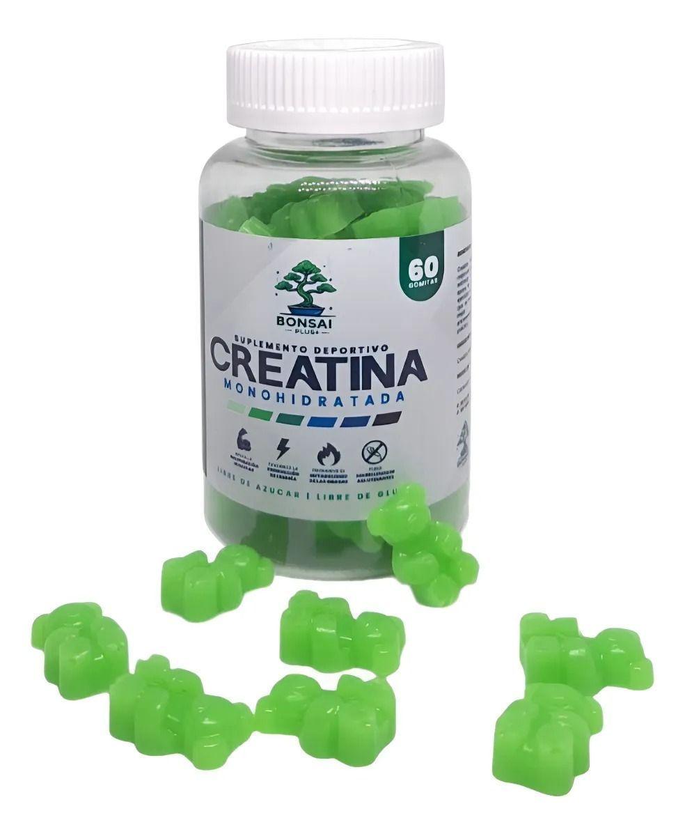 Creatina Monohidratada 60 Gomitas 5g Gummies 30 D as Bonsai Plus+-5