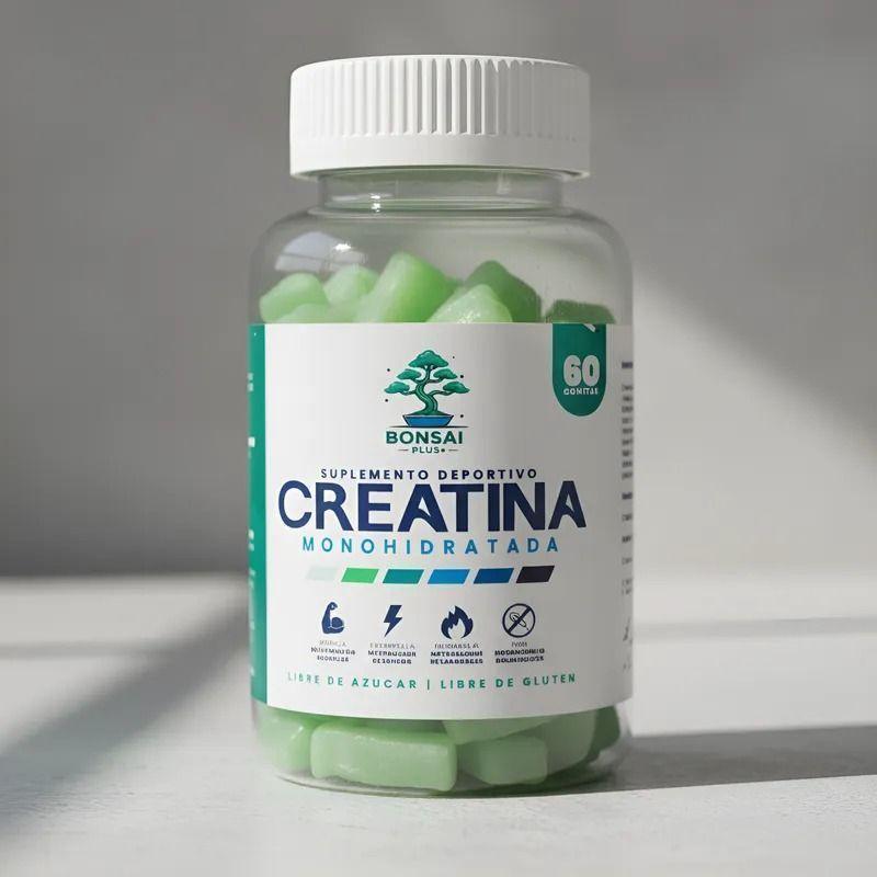 Creatina Monohidratada 60 Gomitas 5g Gummies 30 D as Bonsai Plus+-5
