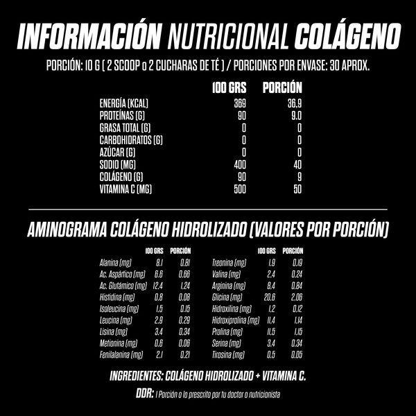 Colageno Hidrolizado - Gohard - 300gr Sabor Sin Sabor-3